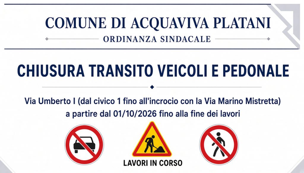 ORDINANZA SINDACALE