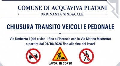 ORDINANZA SINDACALE